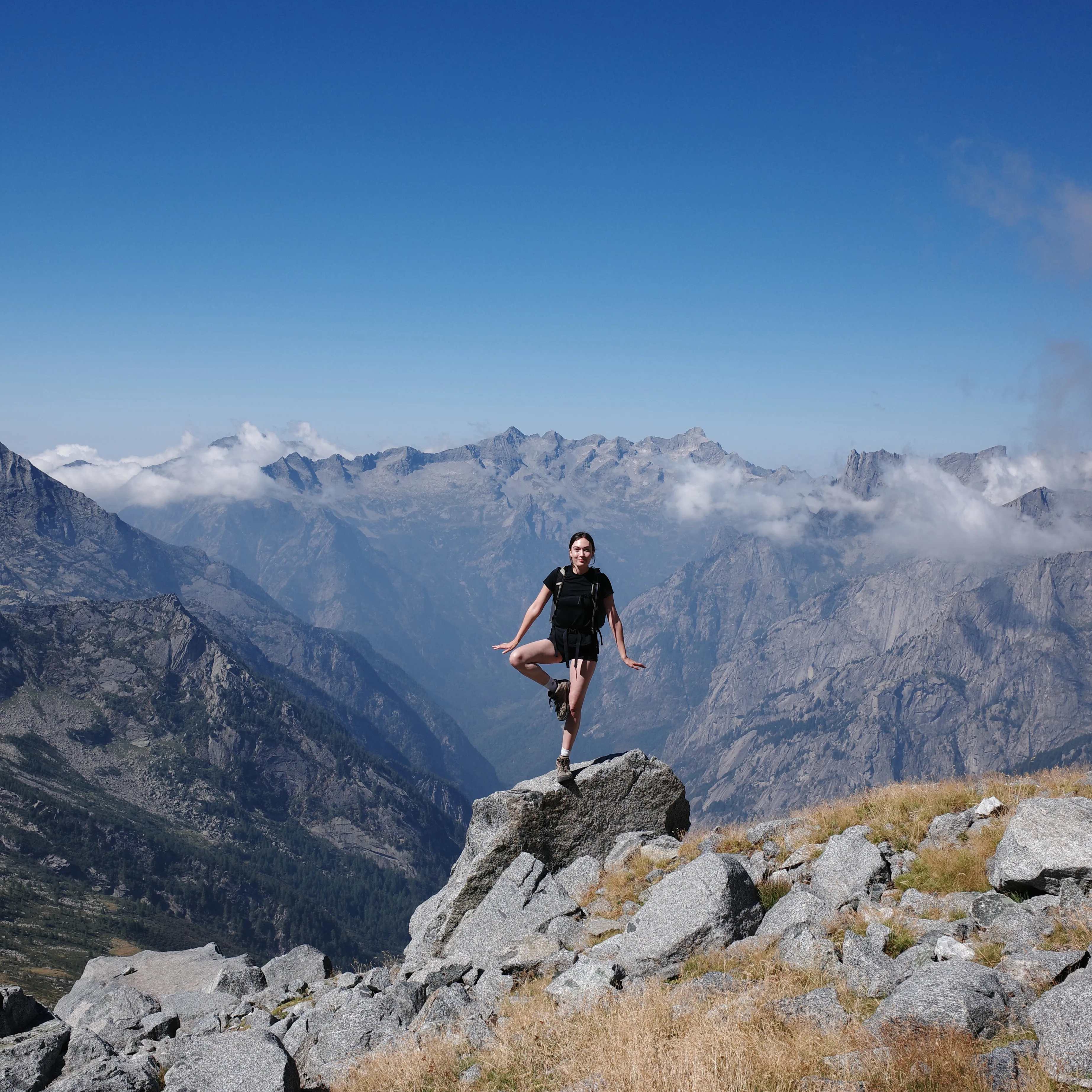 Mountains pose